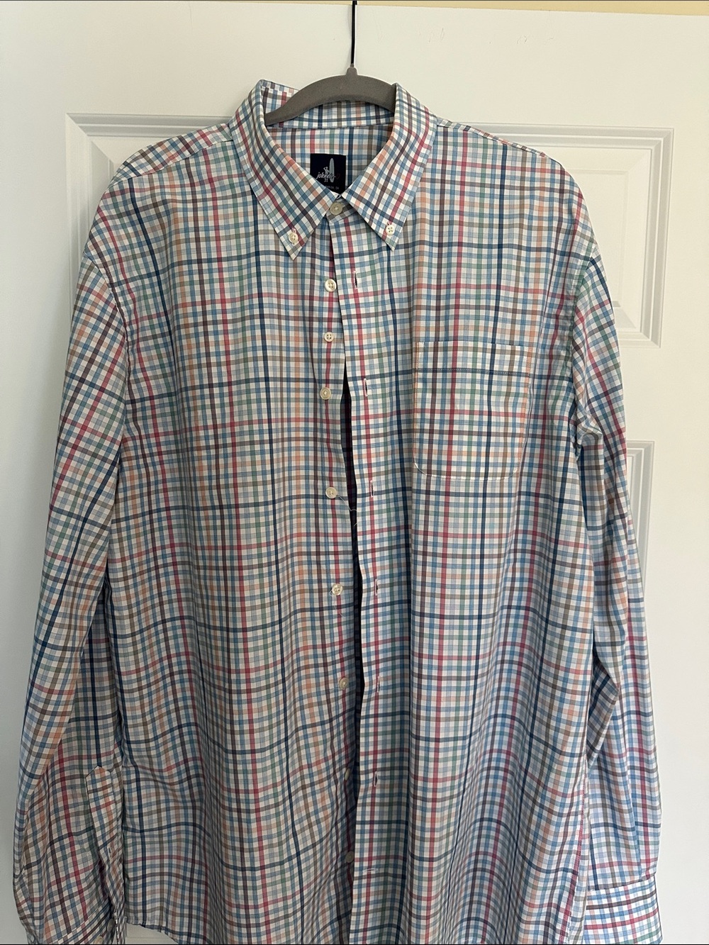 johnnie-O Multicolor Plaid Button-Down Shirt (Blue, Green, Pink, White)
